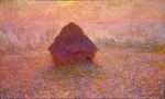 Клод Моне Стога сена, солнце в тумане 1891г